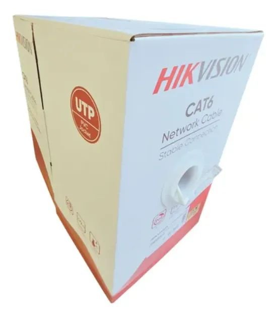 Cable UTP Hikvision DS - 1LN6 - UE - W - Plug Cat6 Interior 305 m - GRUPO CONTROL - DS-1LN6-UE-W-Plug(O-STD) - CABLE DE RED