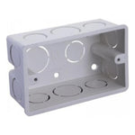 Caja de Paso 2x4 de Mecanismo 138x53x6 CM Blanca - GRUPO CONTROL - 456205 - CAJA DE PASO