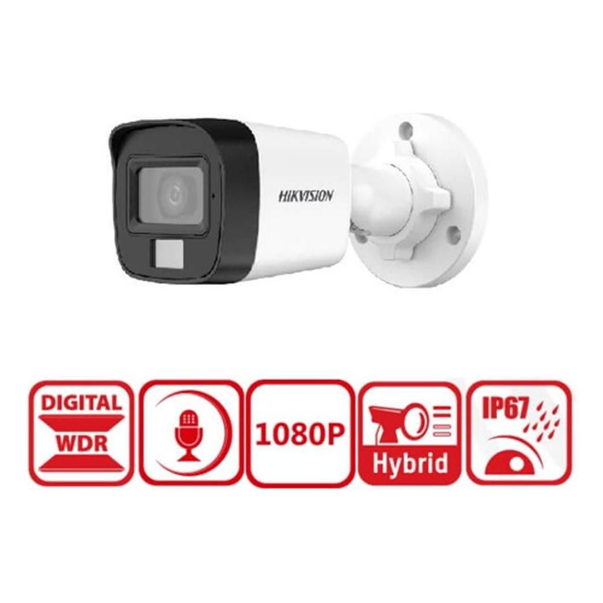 Camara Bala Hikvision 2MP 1080p DS - 2CE16D0T - LPFS Exterior IP67 - GRUPO CONTROL - DS-2CE16D0T-LPFS - CAMARA