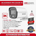 Cámara Bala Hikvision ColorVu Audio DS-2CE12DF0T-LFS - GRUPO CONTROL - DS-2CE12DF0T-LFS(2.8mm) - CAMARA