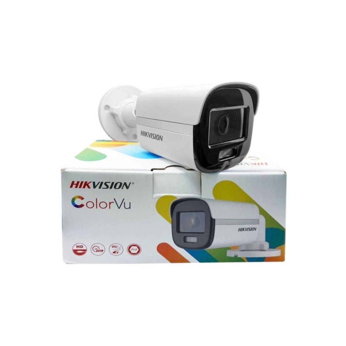 Cámara de Seguridad Hikvision Colorvu 1080P Bala 10DF0T - PF - GRUPO CONTROL - DS-2CE10DF0T-PF(2.8mm) - CAMARA ANALOGICA