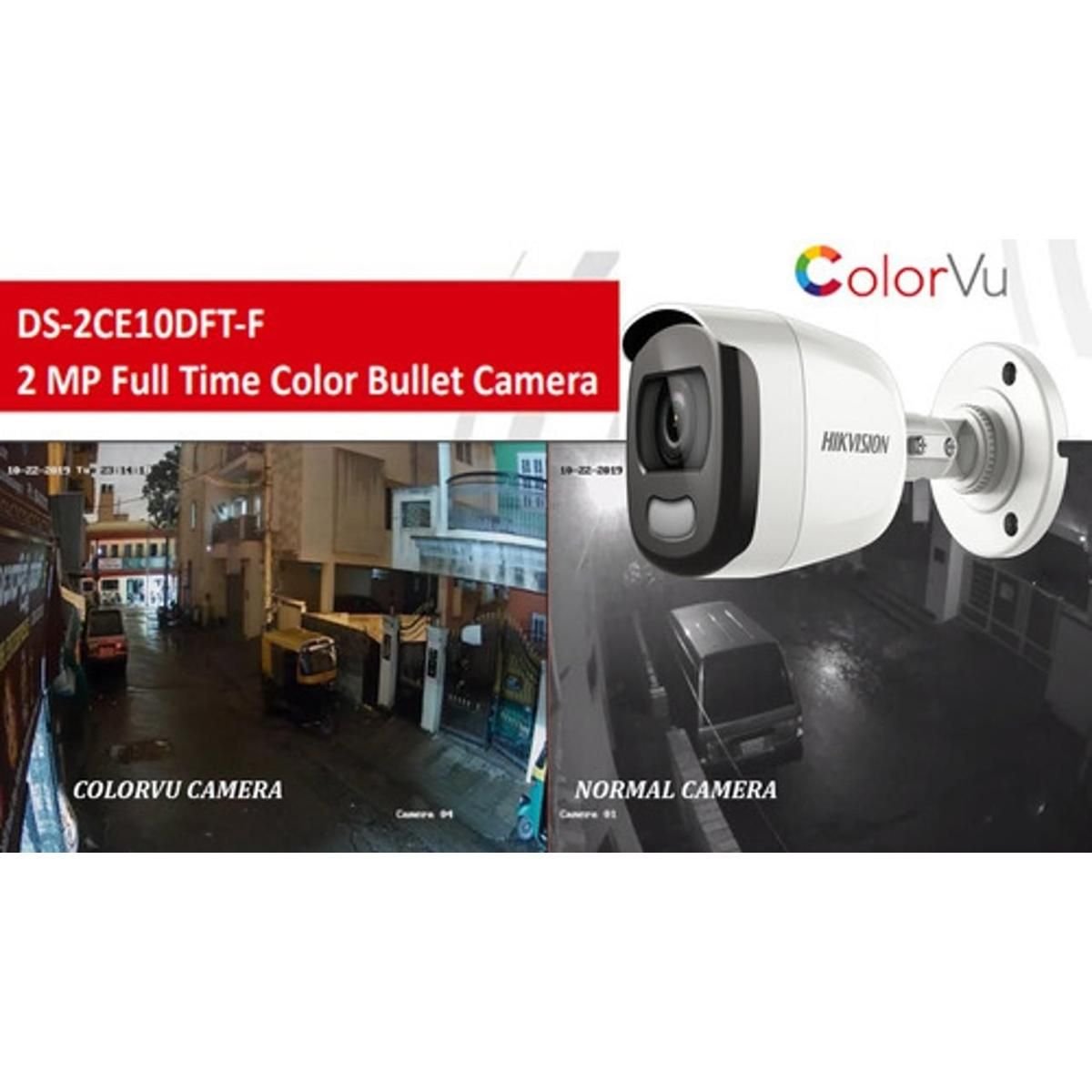 Cámara de Seguridad Hikvision ColorVu 2mp Exterior PFC28 - GRUPO CONTROL - DS-2CE10DFT-PFC28 - CAMARA