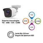 Cámara De Seguridad Hikvision Thc - b120 - mc 2.8 Mm Hilook Con Resolución 2mp Visión Nocturna Incluida Color Blanco - GRUPO CONTROL - THC-B120-MC - CAMARA