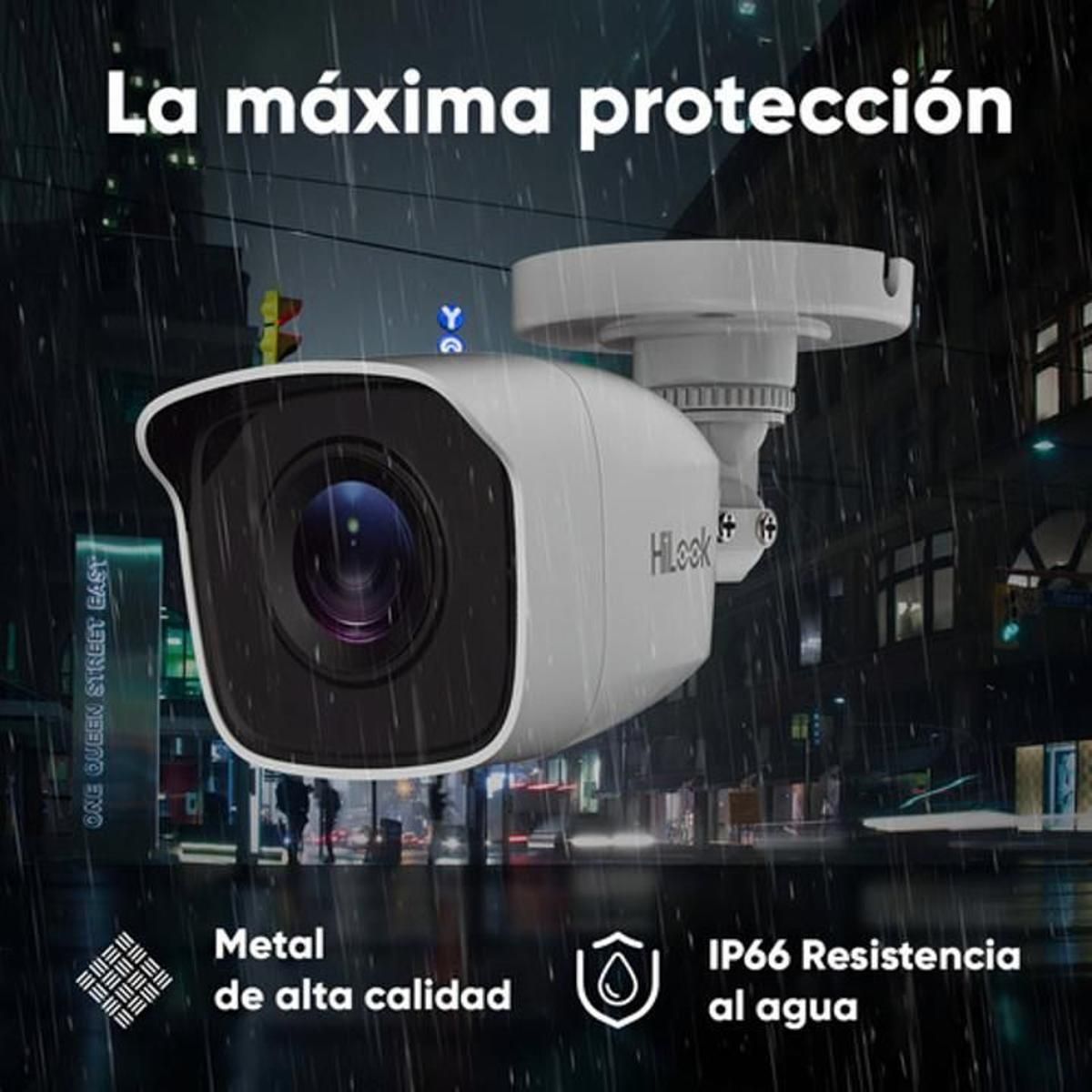 Cámara De Seguridad Hikvision Thc - b120 - mc 2.8 Mm Hilook Con Resolución 2mp Visión Nocturna Incluida Color Blanco - GRUPO CONTROL - THC-B120-MC - CAMARA