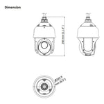 Cámara de Seguridad Hilook PTZ 2mp Exterior PTZ - T4225I - D - GRUPO CONTROL - PTZ-T4225I-D - CAMARA