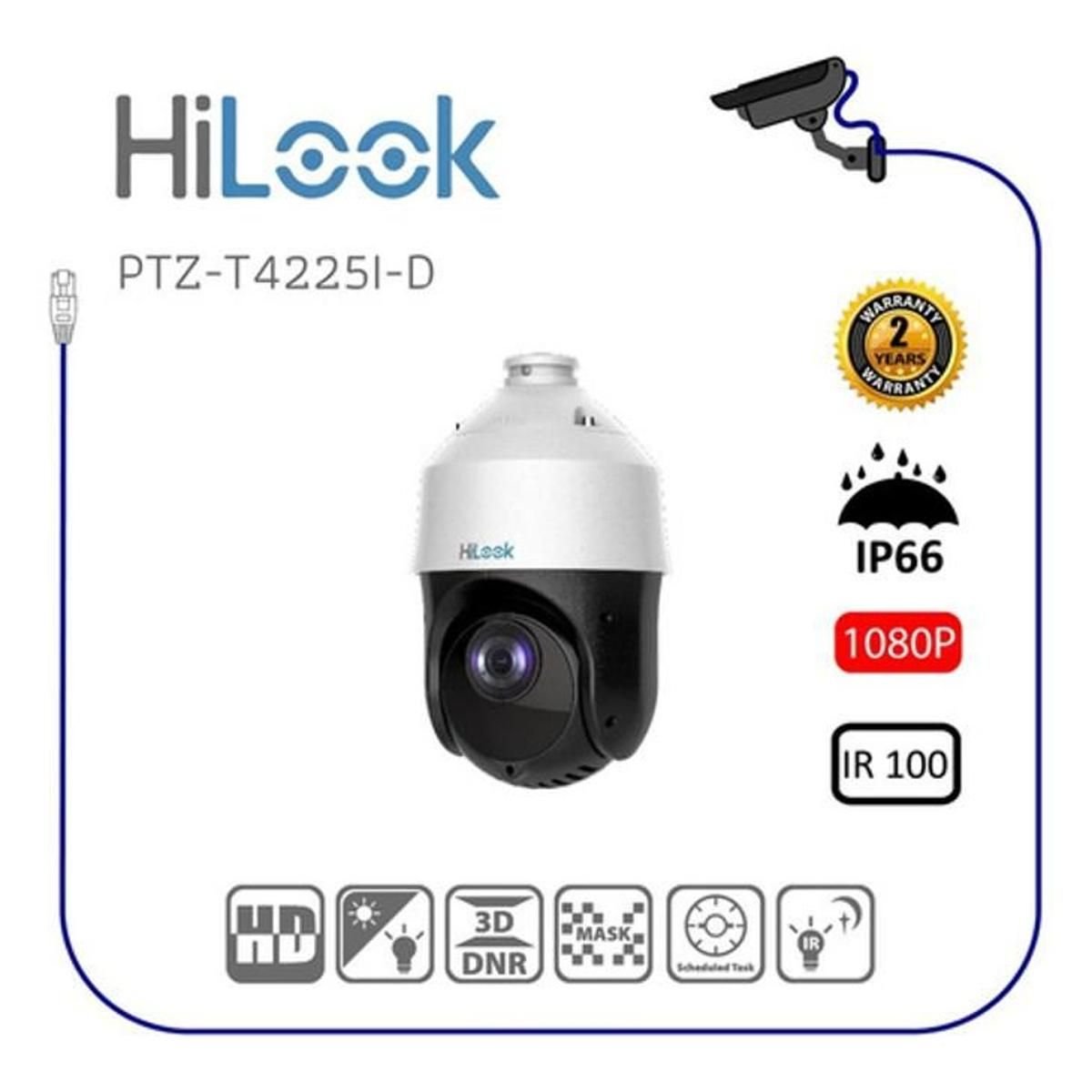 Cámara de Seguridad Hilook PTZ 2mp Exterior PTZ - T4225I - D - GRUPO CONTROL - PTZ-T4225I-D - CAMARA