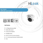 Cámara de Seguridad HiLook Torreta 5mp Exterior THC - T150 - M - GRUPO CONTROL - THC-T150-M - CAMARA