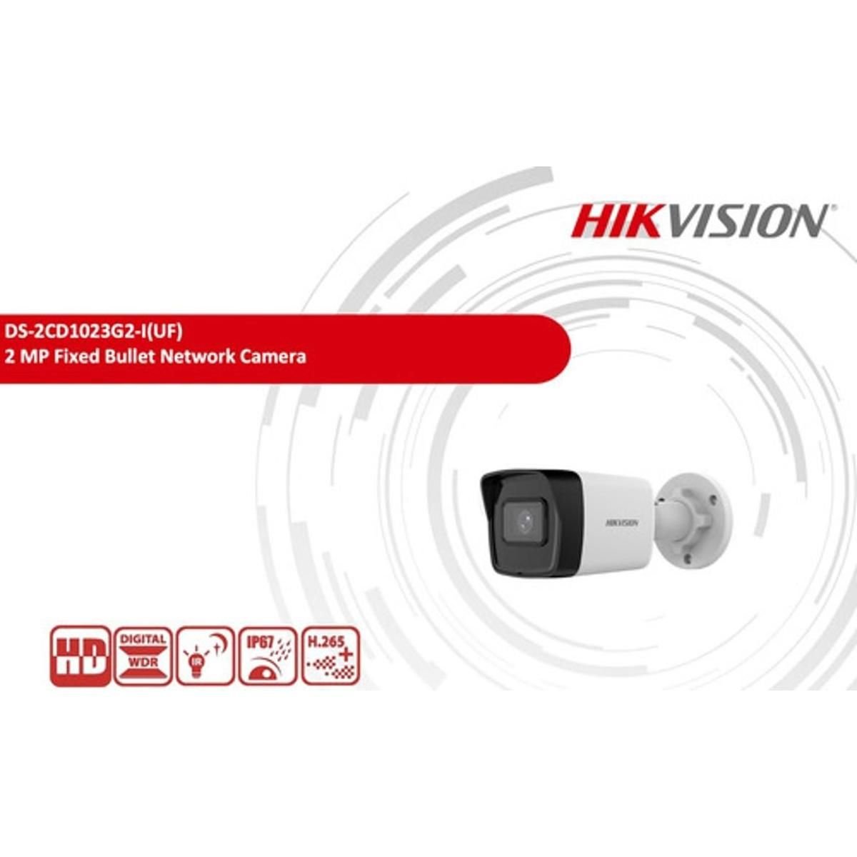Cámara de Seguridad IP Hikvision 2MP 1080p DS - 2CD1023G2 - I 2.8 mm - GRUPO CONTROL - DS-2CD1023G2-I(2.8MM) - CAMARA