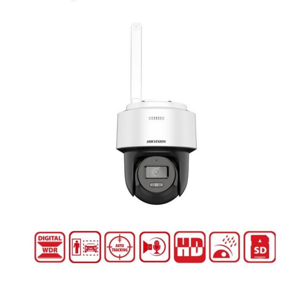 Cámara de Seguridad IP Hikvision PT Wifi 4MP 3K 2.8mm DS-2DE2C400IWG/W - GRUPO CONTROL - DS-2DE2C400IWG/W(2.8mm)(W)(O-STD)/EU - CAMARA