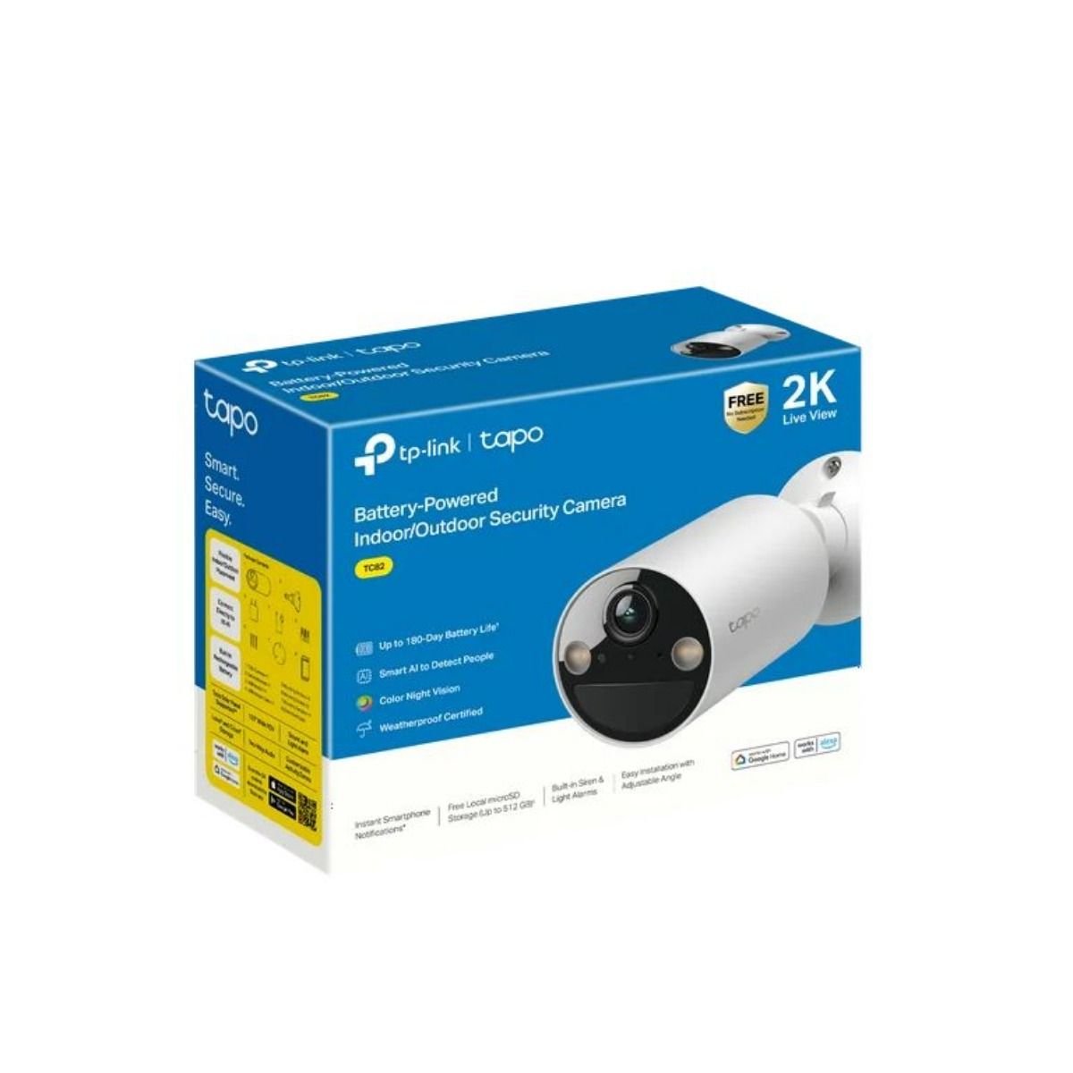 Cámara de Seguridad Tp Link TC82 2K Inalámbrica Exterior - GRUPO CONTROL - TC82 - CAMARA WIFI