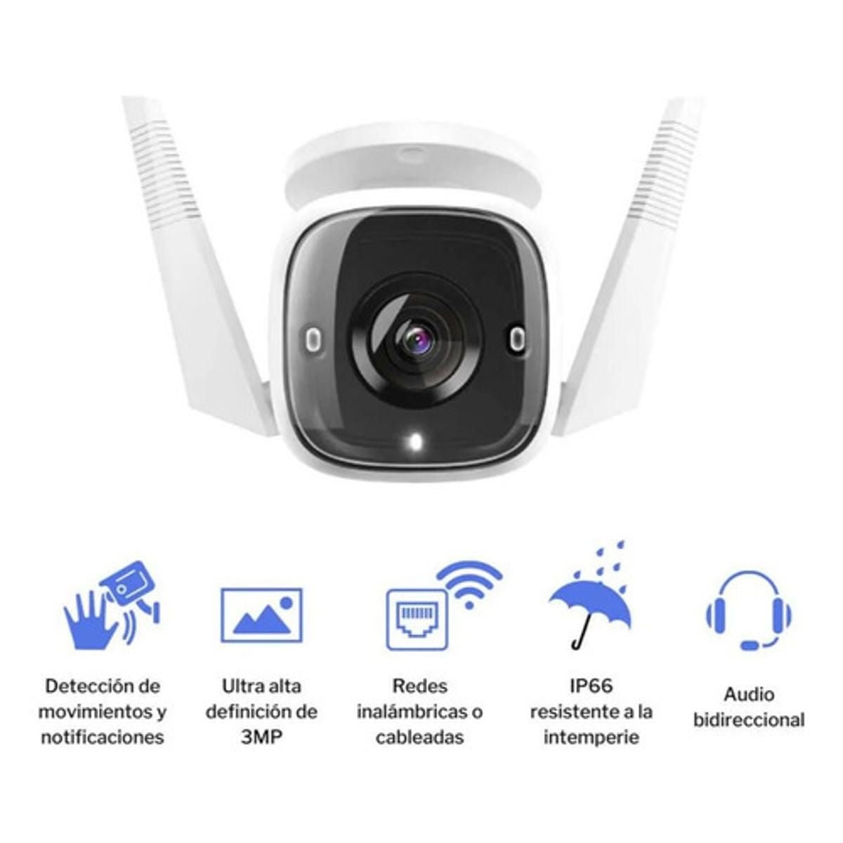Cámara De Seguridad TPLINK Tapoc310 3mp F4mm Ip66 Wi - fi - GRUPO CONTROL - TAPOC310 - CAMARA