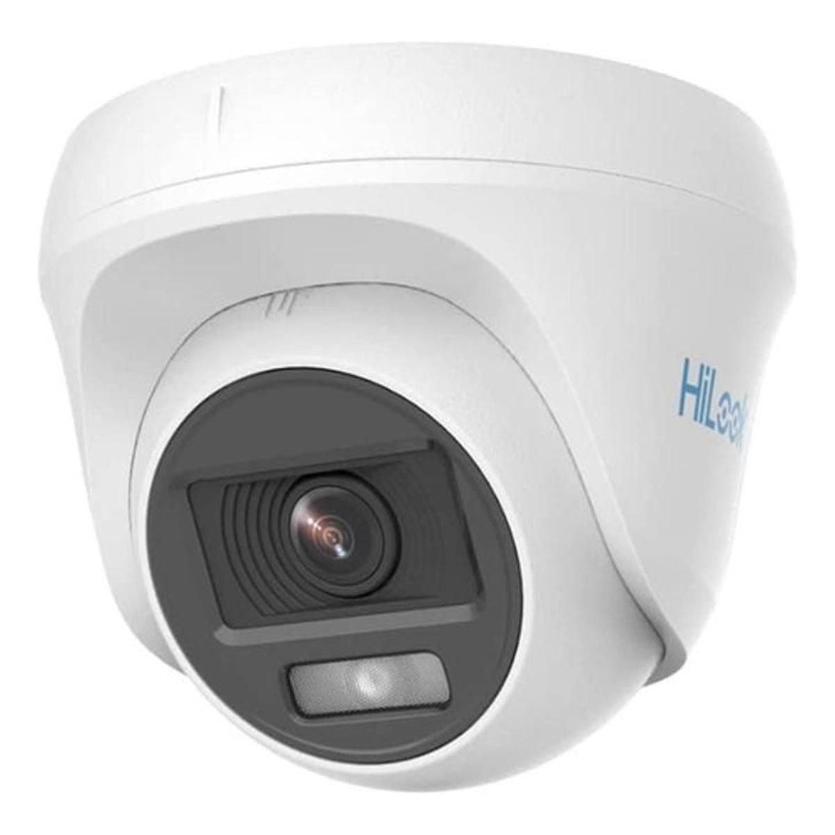 Cámara de Seguridad Turret HiLook ColorVu 2MP Exterior THC-T129-P(2.8mm) - GRUPO CONTROL - THC-T129-P(2.8mm) - CAMARA