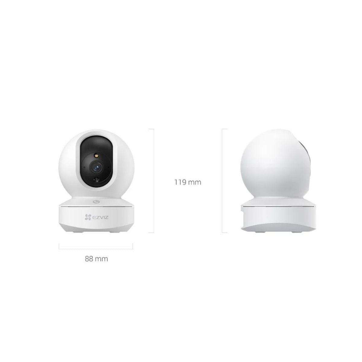Cámara de seguridad WIFI EZVIZ TY1 2 MP 1080P F4mm Pan and Tilt - GRUPO CONTROL - CS-TY1-R105-1L2WF - CAMARA WIFI