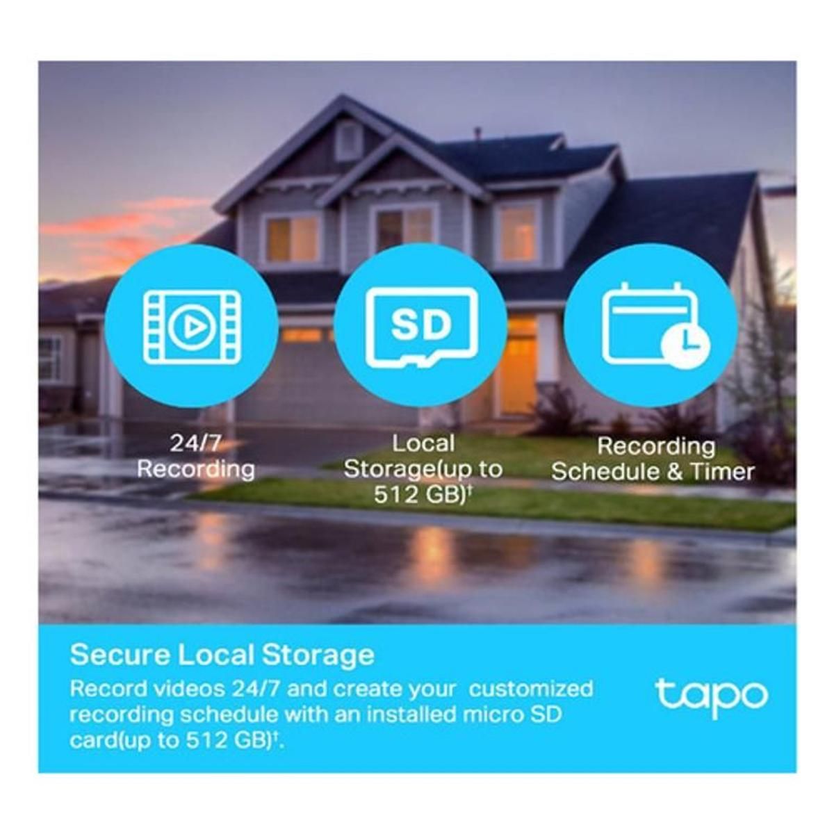 Cámara de seguridad Wifi Tp Link TAPOC500 2MP Exterior 1080p - GRUPO CONTROL - TAPOC500 - CAMARA