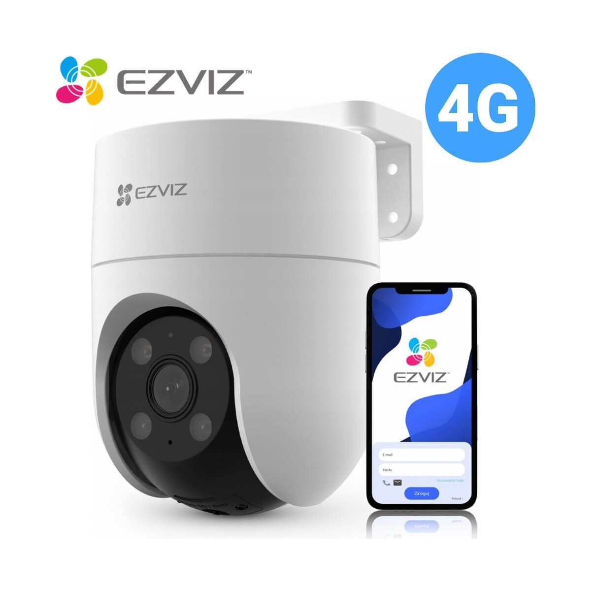 CÁMARA EZVIZ H8C 3MP 2K 4G MOTORIZADA IP67 PARA EXTERIORES - GRUPO CONTROL - CS-H8C-R200-1K3KFL4GA - CAMARA WIFI