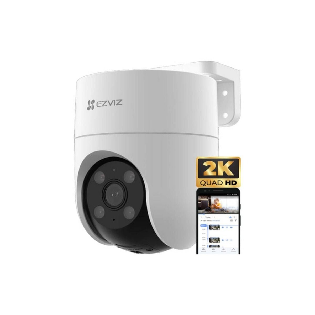Cámara Ezviz PTZ Wifi Exterior 4MP IR Color CS - H8C - GRUPO CONTROL - CS-H8C-R100-1J4WKFL - CAMARA WIFI