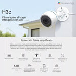 Cámara Ezviz Wifi Exterior 2MP 1080p Color IR DS - H3C - GRUPO CONTROL - CS-H3C-R100-1K2WFL - CAMARA WIFI