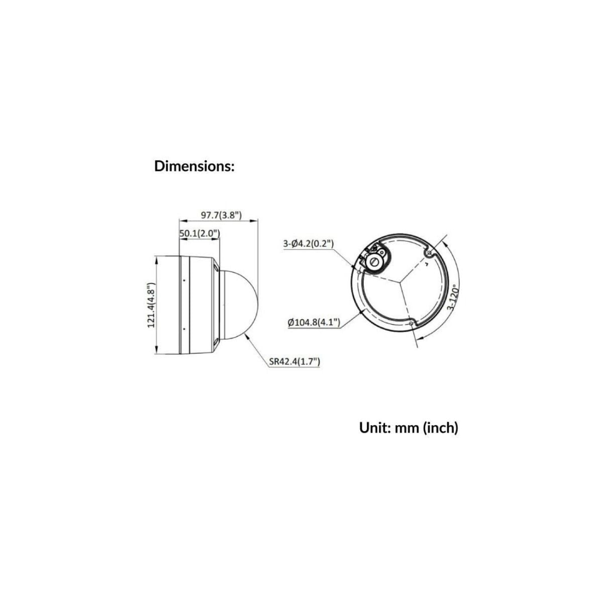Cámara Hikvision IP Domo 4MP ColorVu 2.8mm DS-2CD1143G2 - GRUPO CONTROL - DS-2CD1143G2-LIU(2.8mm) - CAMARA
