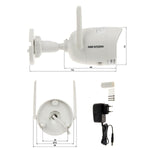 Cámara Hikvision Wifi Exterior 2MP IR 2.8mm DS - 2CV2021G2 - GRUPO CONTROL - DS-2CV2021G2-IDW - CAMARA