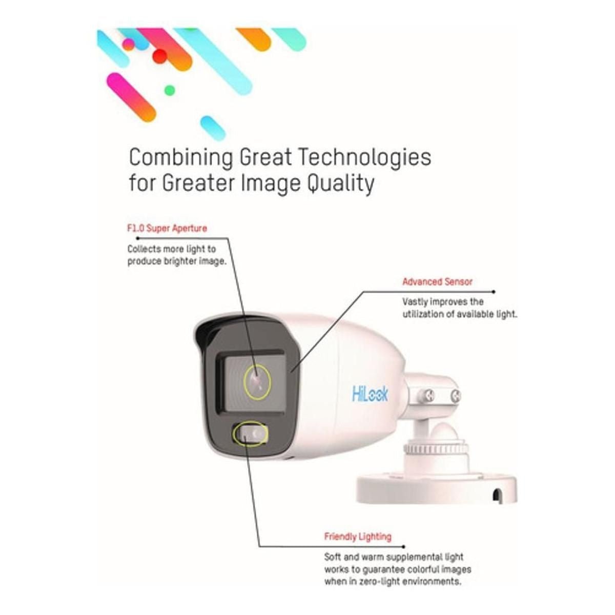 Cámara HiLook Bala 2MP 2.8mm IR Exterior THC - B129 - P - GRUPO CONTROL - THC-B129-P - CAMARA