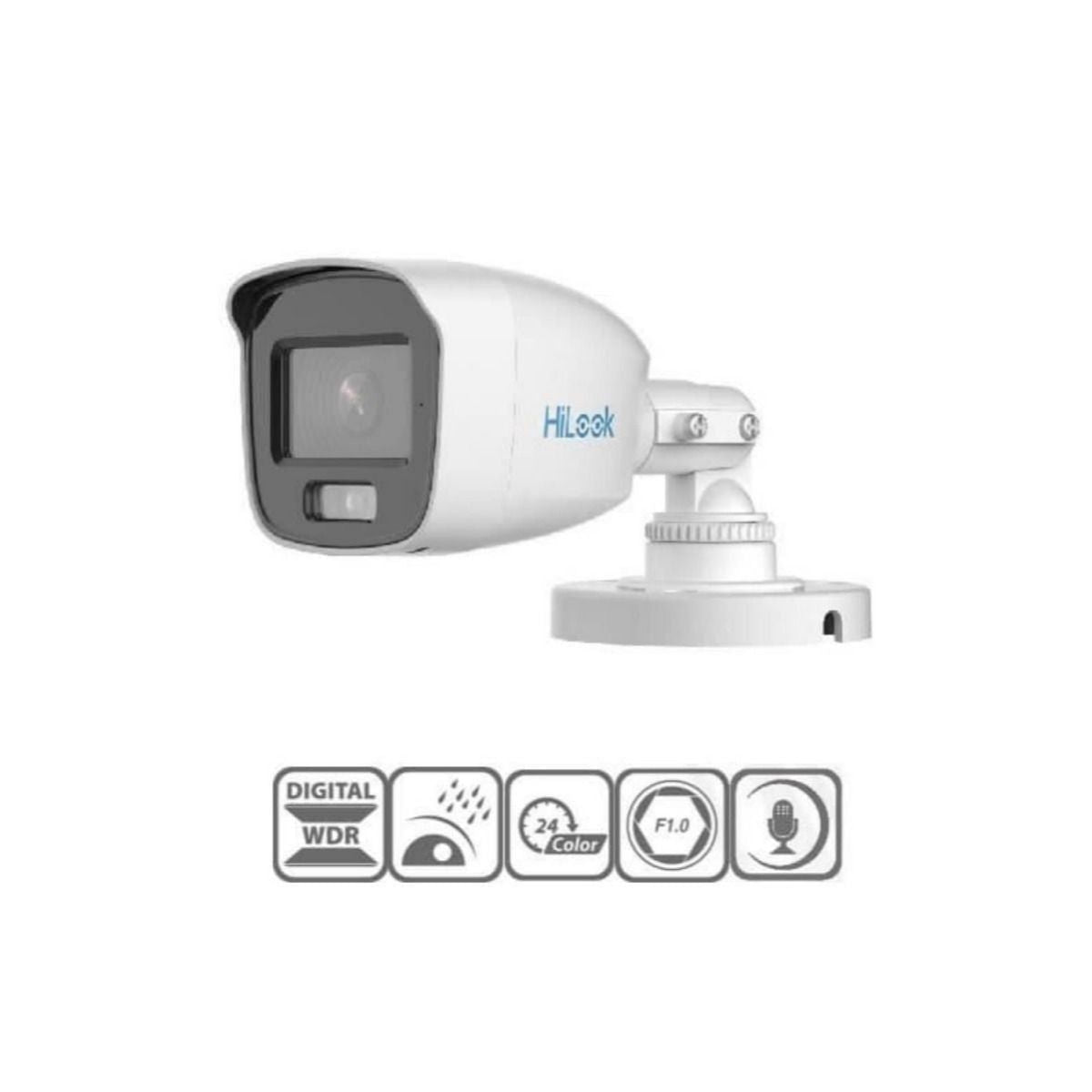 Cámara HiLook Bala 5MP Audio 2.8mm IR Exterior THC-B159-MS - GRUPO CONTROL - THC-B159-MS - CAMARA