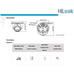 Cámara HiLook Domo 5MP Audio 2.8mm IR Exterior THC - T159 - MS - GRUPO CONTROL - THC-T159-MS - CAMARA ANALOGICA