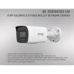 Cámara IP Hikvision DS - 2CD1047G3 - LIU 4MP ColorVu 3.0 Exterior - GRUPO CONTROL - DS-2CD1047G3-LIU - Product