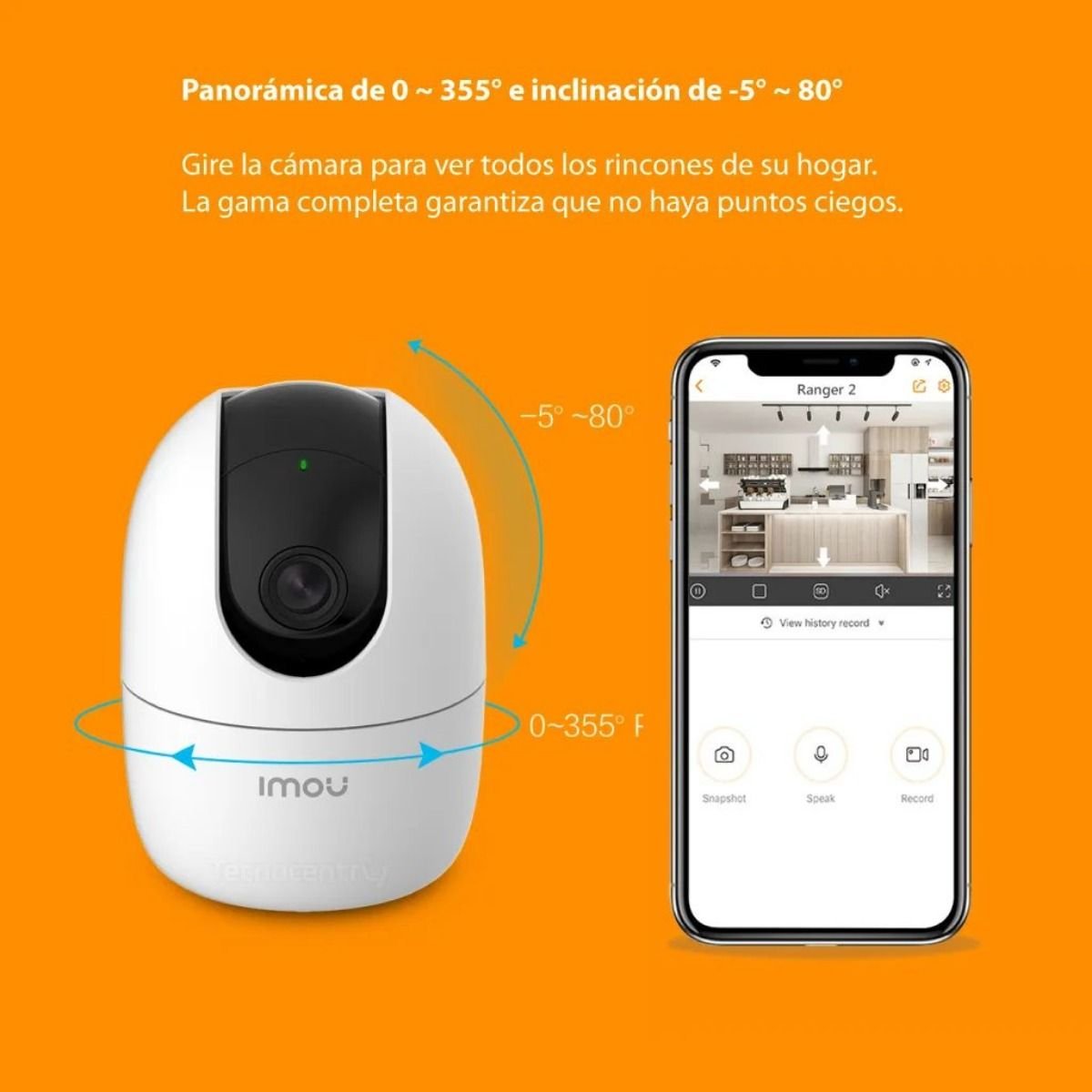 Camara Seguridad WIFI Imou Ranger 3mp Robotica IPC - K2EN - 3H3W - GRUPO CONTROL - IPC-K2EN-3H3W - CAMARA WIFI