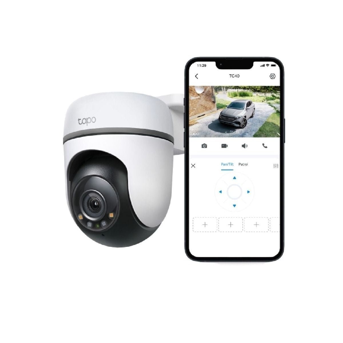 Cámara Seguridad Wifi Tplink Tc40 Exterior Detección IA - GRUPO CONTROL - TC40 - CAMARA WIFI
