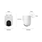 Cámara WiFi Ezviz 5MP 3K 360° IP Motorizada Full Color Visión Nocturna - GRUPO CONTROL - CS-H8c-R200-1J5WKFL - CAMARA WIFI
