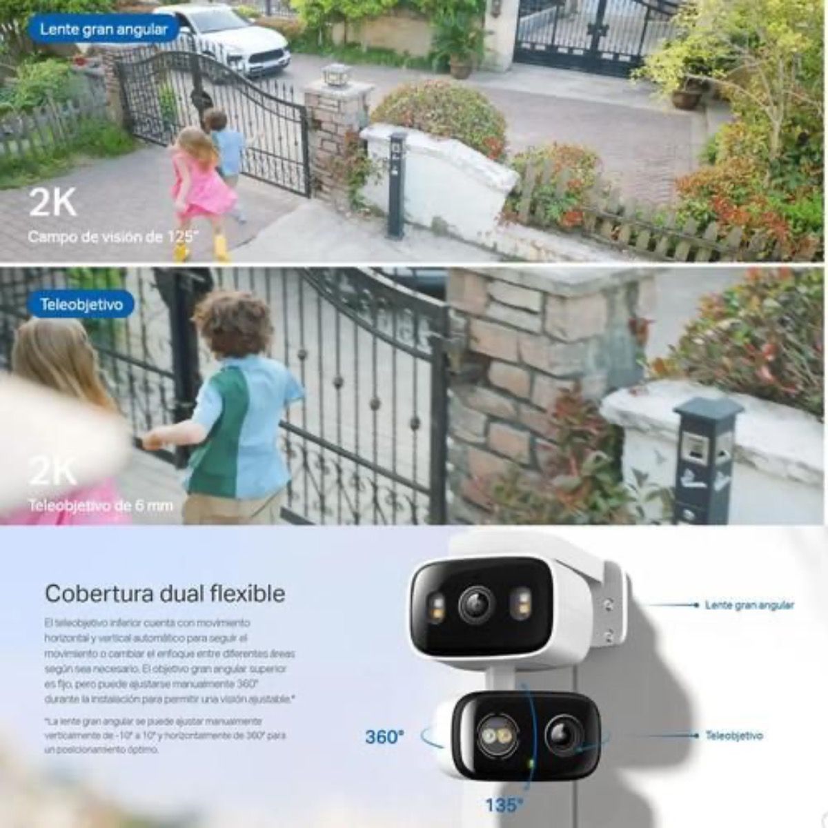 Camara Wifi Tp-link Tapo C246d 2k 3mp Exterior Donle Lente - GRUPO CONTROL - TAPOC246D - CAMARA WIFI