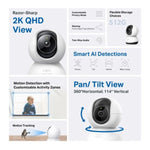 Camara WIFI Tp - Link TC72 2K 4MP Deteccion de movimiento IA - GRUPO CONTROL - TC72 - CAMARA WIFI