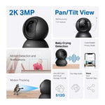 Cámara WiFi TPLINK TAPOC211 2K 3MP Robótica Interior - GRUPO CONTROL - TAPOC211 - CAMARA WIFI