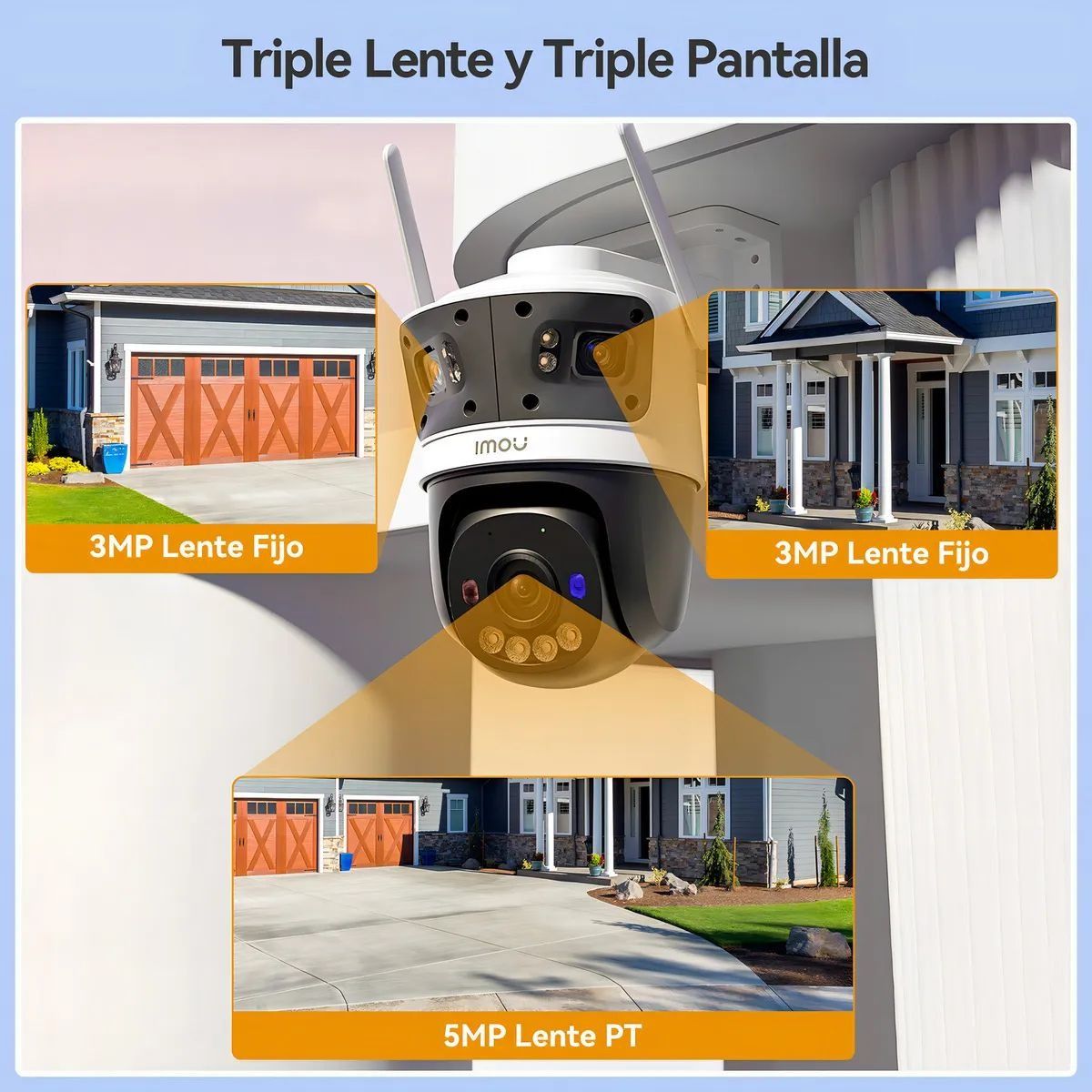 Cámara WiFi6 Imou Cruiser Triple lente 11MP IP67 IPC - S7UN - 11M0WED - GRUPO CONTROL - IPC-S7UN-11M0WED - CAMARA WIFI