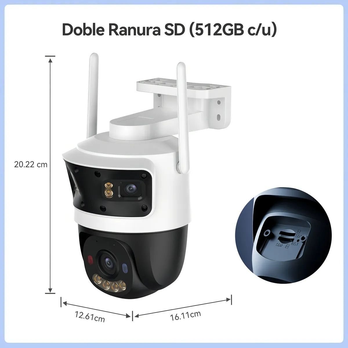 Cámara WiFi6 Imou Cruiser Triple lente 11MP IP67 IPC - S7UN - 11M0WED - GRUPO CONTROL - IPC-S7UN-11M0WED - CAMARA WIFI