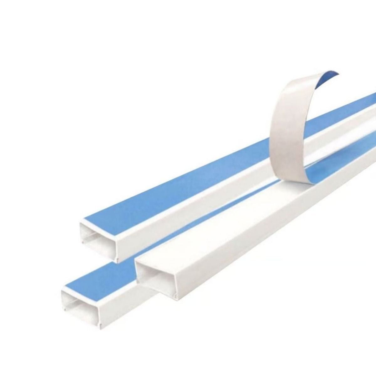 Canaleta plástica 13×8 mm con adhesivo (azul) - GRUPO CONTROL - CANAL13X8 - BANDEJA PARA CABLES
