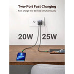 Cargador Ugreen Mini Nexode 45W GaN PD 2 Puertos USB - C Negro - GRUPO CONTROL - CD294-90572 - CARGADOR