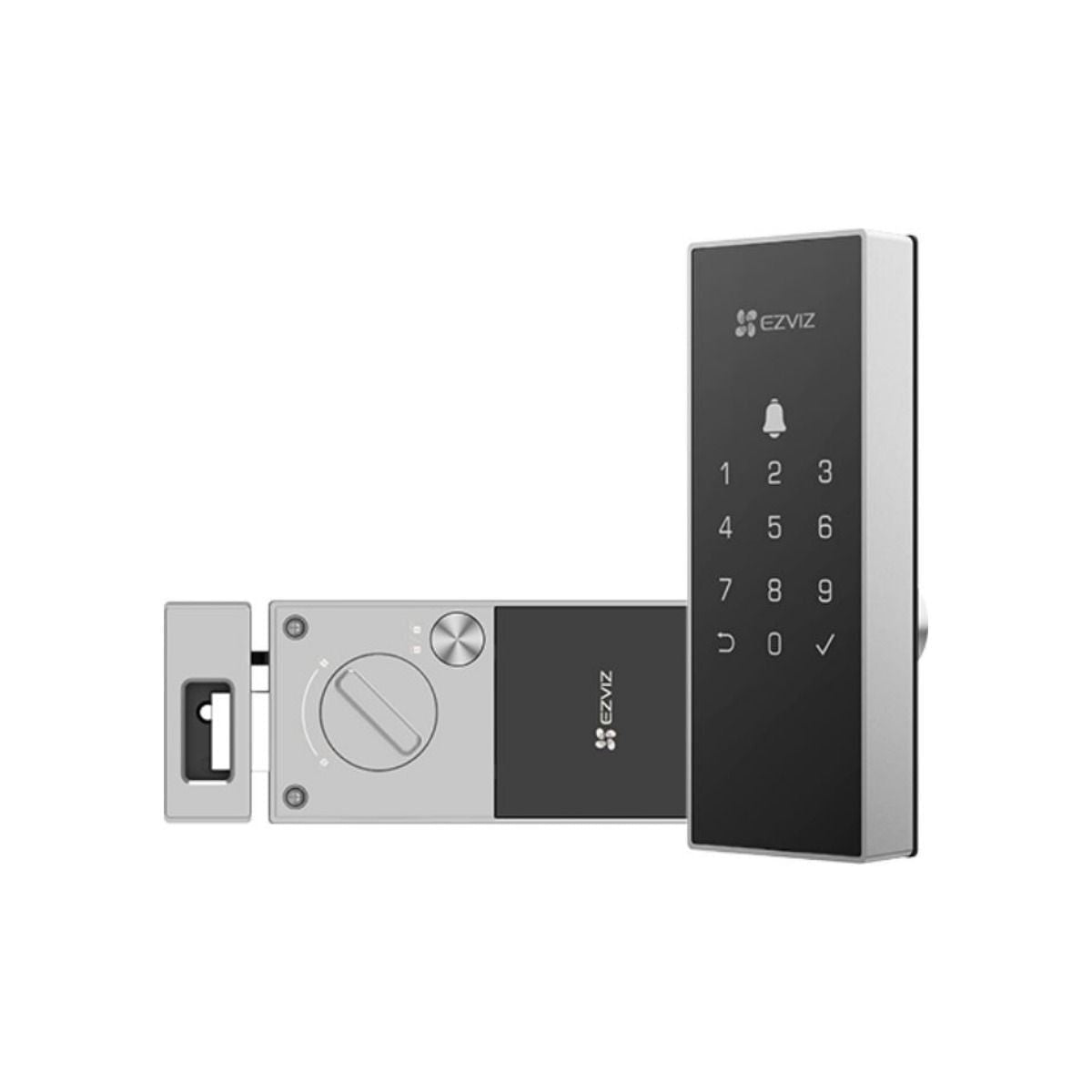 Cerradura smart EZVIZ DL03 6 Aperturas CS - DL03 - R100 - WP - BK - GRUPO CONTROL - CS-DL03-R100-WP-BK - CERRADURA