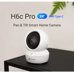 Combo 2 Cámaras EZVIZ H6C Pro 3MP WiFi Interior - GRUPO CONTROL - CS-H6C-R105-1L3WF-2P - KIT DE CAMARAS