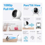 Combo 2 Cámaras Tp Link Tapo C200 Wifi 2MP + Micro SD 64GB - GRUPO CONTROL - TAPOC200-MICROSD64GB-2P - KIT DE CAMARAS