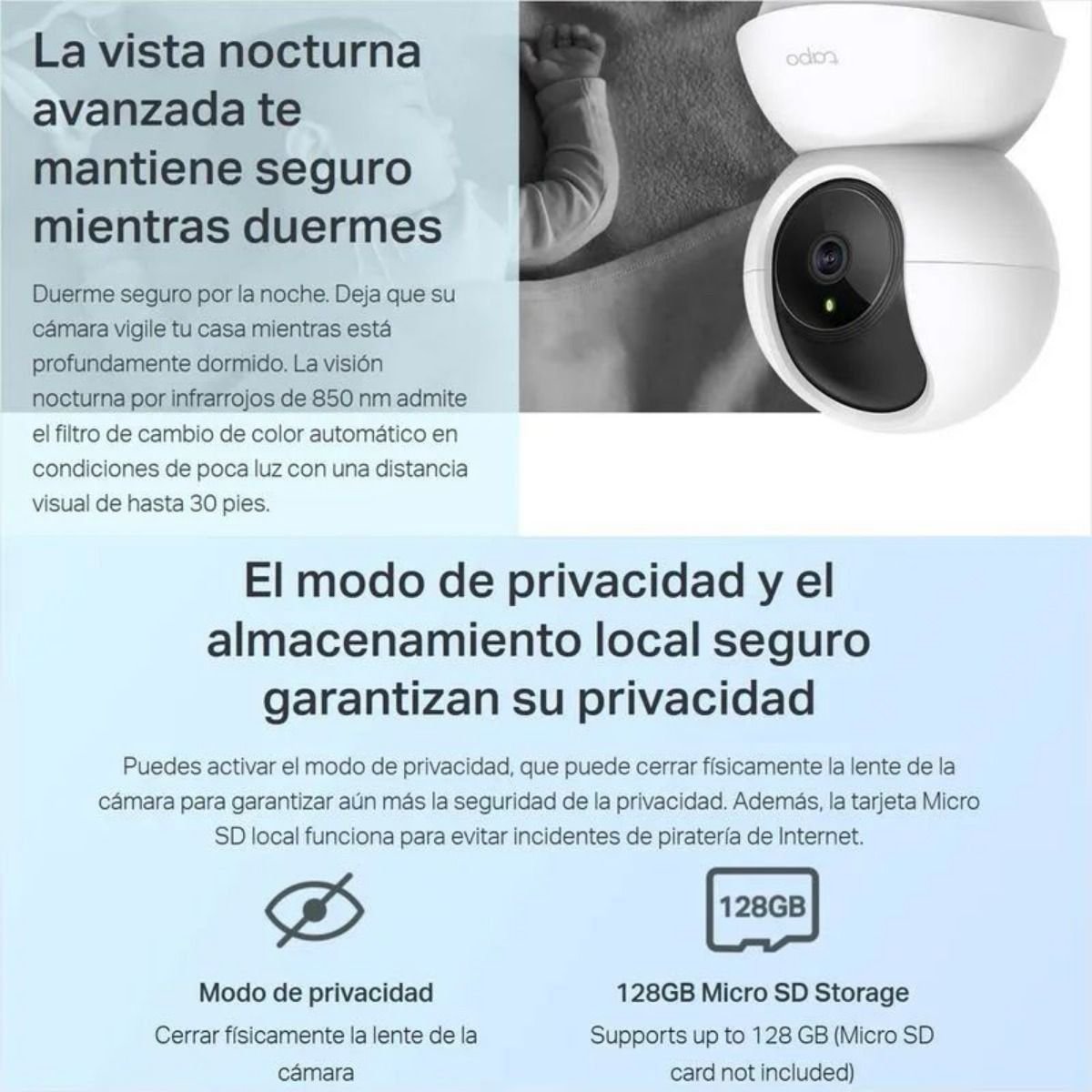 Combo 2 Cámaras Tp Link Tapo C200 Wifi 2MP + Micro SD 64GB - GRUPO CONTROL - TAPOC200-MICROSD64GB-2P - KIT DE CAMARAS