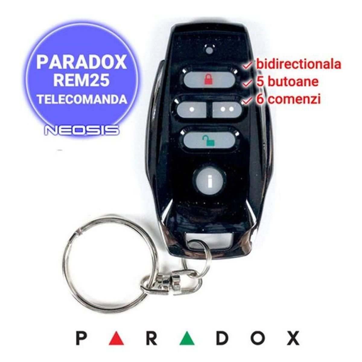 Control Remoto Inalámbrico REM25 Bidireccional - GRUPO CONTROL - REM25G3H - ALARMA