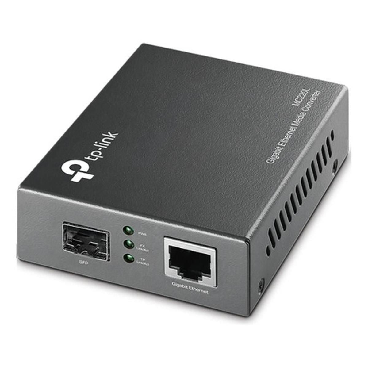 Conversor de Medios Tp - Link Gigabit Ethernet - GRUPO CONTROL - MC220L - CONVERSOR
