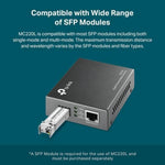 Conversor de Medios Tp - Link Gigabit Ethernet - GRUPO CONTROL - MC220L - CONVERSOR
