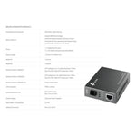 Convertidor Tp Link Multimedia 10/100mbps - GRUPO CONTROL - MC112CS - 