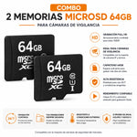 Combo 2 Memorias MicroSD 64GB para Cámaras Vigilancia