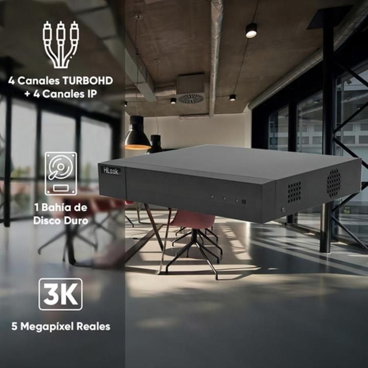 DVR Hilook 4K de 4 Canales hasta 8MP DVR - 204U - M1 - GRUPO CONTROL - DVR-204U-M1 - GRABADOR