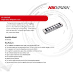 Electroimán Hikvision DS‑K4H250S 1 Puerta 300 kg - GRUPO CONTROL - DS-K4H250S - CERRADURA
