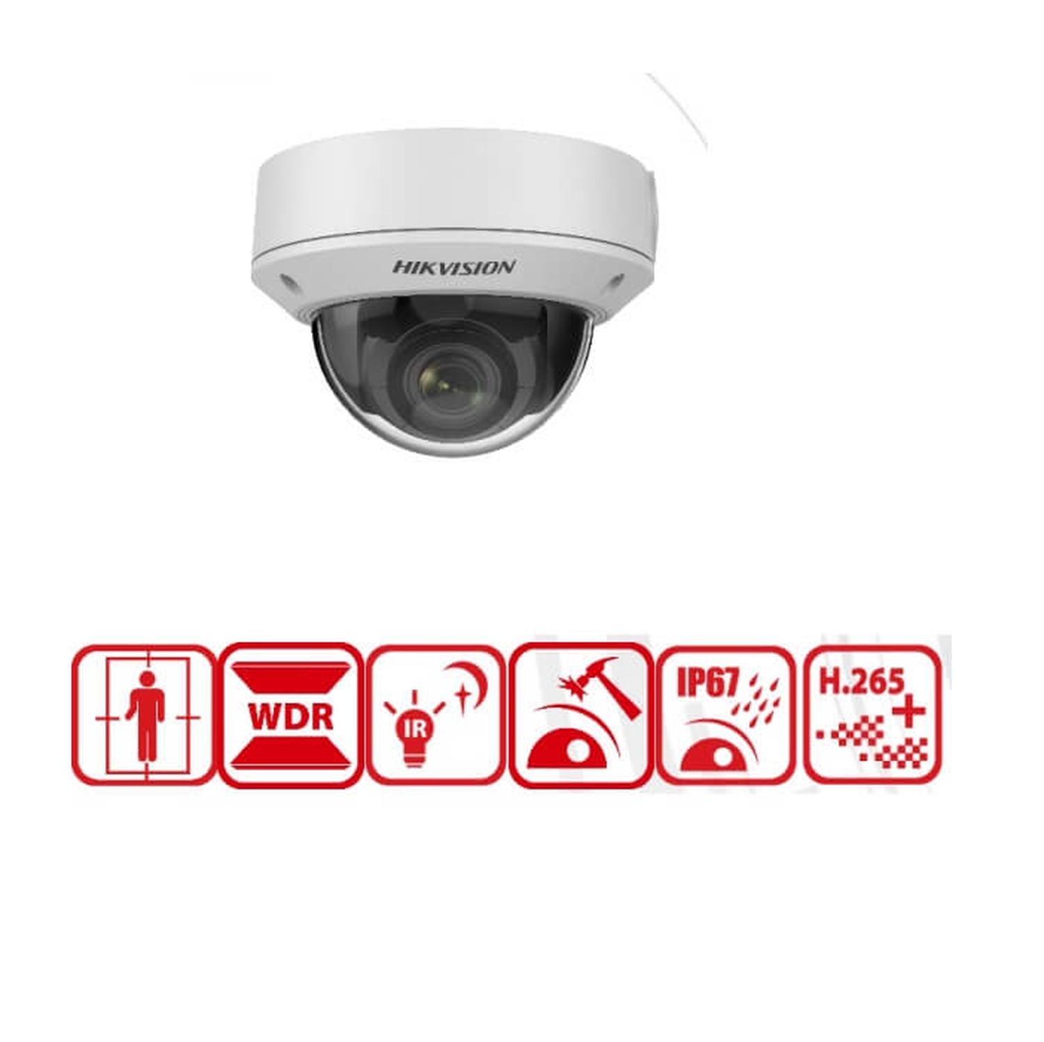 Cámara Hikvision IP Domo 2MP Varifocal 2.8-12mm DS-2CD1723G2