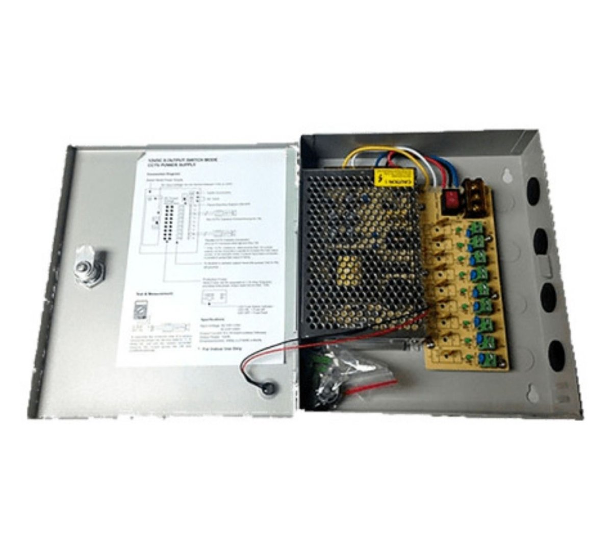 Fuente 12v 10a 9 Salidas - GRUPO CONTROL - TRANS12V10A9S - FUENTE DE PODER